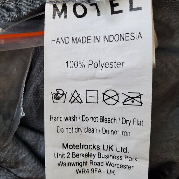 MOTEL NWOT Y2K Chute Trouser In Parachute Cool Grey Paratrooper Pants M - Picture 11 of 16